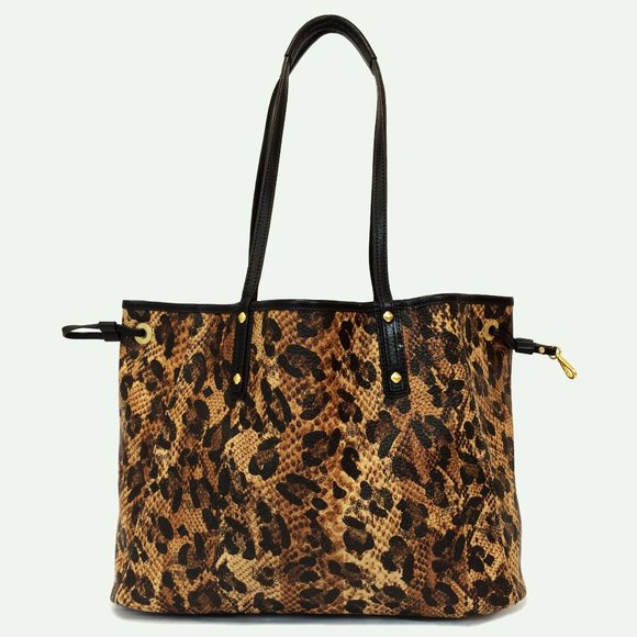 MCM Project Shopper Visetos Leopard Print Tote - Picture 11 of 11